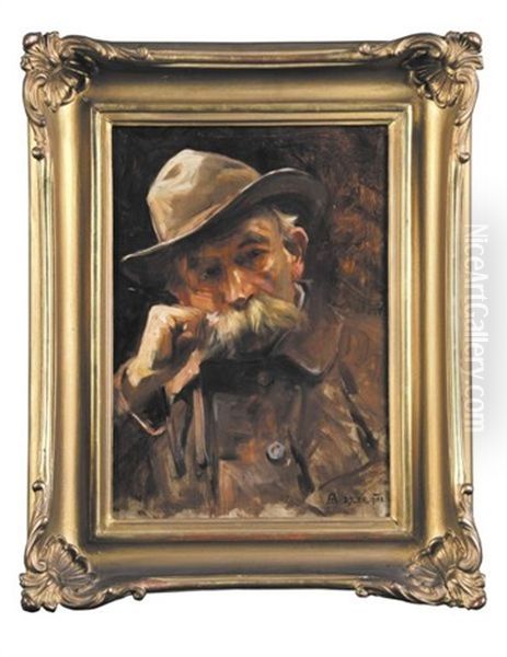 Portret Mezczyzny Oil Painting by Zygmunt Ajdukiewicz