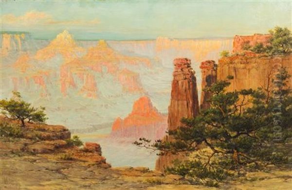 Grand Canyon, 1909 Oil Painting by Louis B. Akin