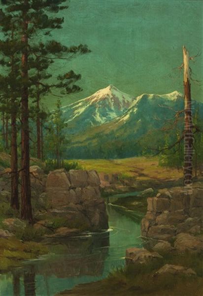 Landscape, Flagstaff, Arizona Oil Painting by Louis B. Akin