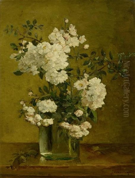 Blumenstillleben Oil Painting by Johannes Evert Hendrik Akkeringa