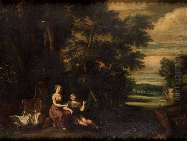 Diana Y Acteon Oil Painting by Francesco Albani