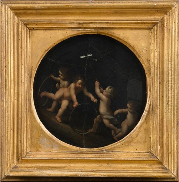 Playing Children Oil Painting by Francesco Albani