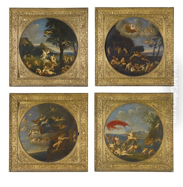 The Four Elements Oil Painting by Francesco Albani