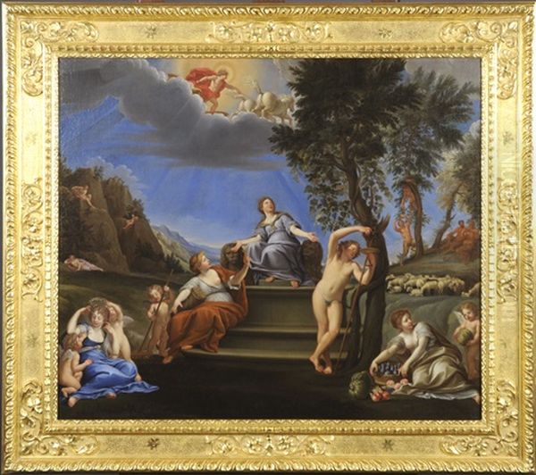 Allegorie De La Terre Oil Painting by Francesco Albani