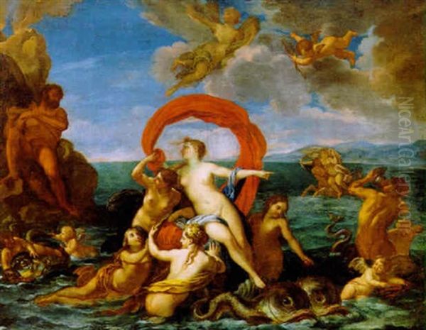 Trionfo Di Galatea Oil Painting by Francesco Albani