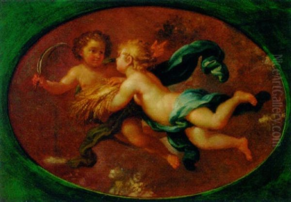 An Allegory Of Spring Oil Painting by Francesco Albani