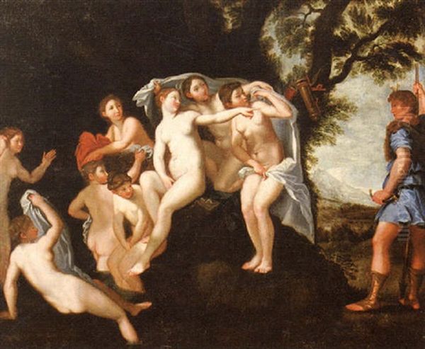 Actaeon Sorprendiendo A Diana Oil Painting by Francesco Albani