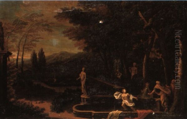 Susanna And The Elders Oil Painting by Francesco Albani