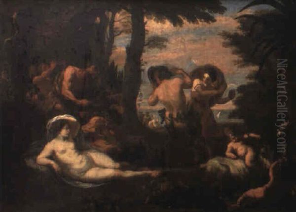 Backanal Oil Painting by Francesco Albani