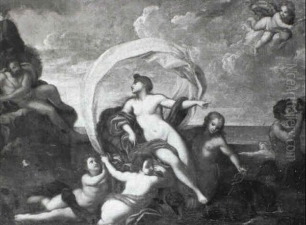 The Triumph Of Amphitrite Oil Painting by Francesco Albani