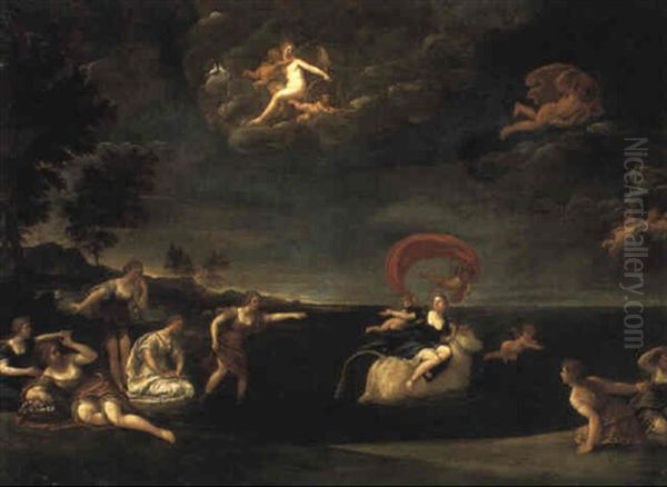 The Abduction Of Europa Oil Painting by Francesco Albani