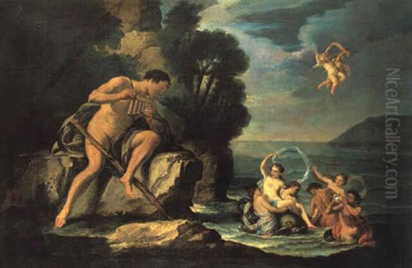 Acis, Galatea Und Polyphem Oil Painting by Francesco Albani