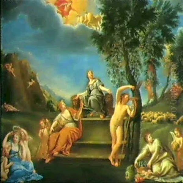 Allegoria Del Mese Di Agosto Oil Painting by Francesco Albani