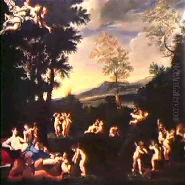 La Toletta Di Venere Oil Painting by Francesco Albani