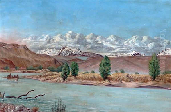 Cordillera De Los Andes Oil Painting by Santiago Juan Albarracin