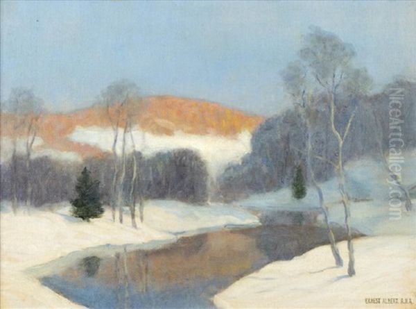 Winter's End Oil Painting by Ernest Albert