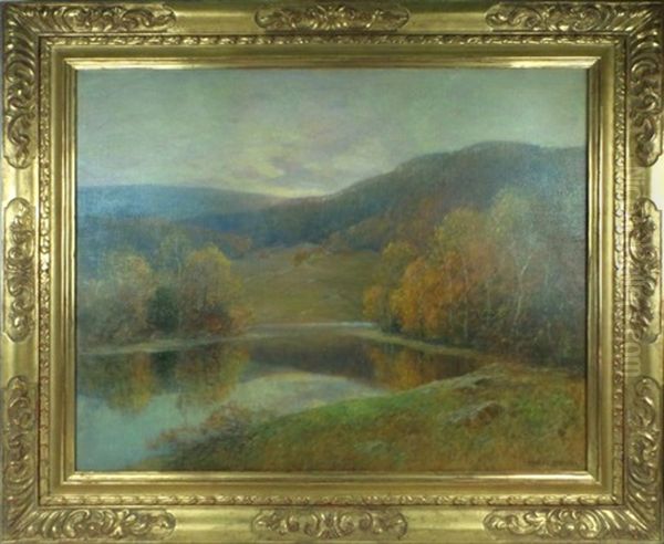 Landscape - Oil On Canvas Oil Painting by Ernest Albert