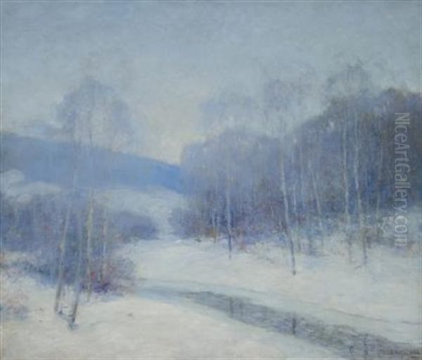 Frosty Morning Oil Painting by Ernest Albert