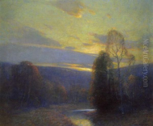 Among The Hills Oil Painting by Ernest Albert