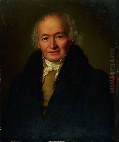 Portrat Monsieur Maillard Oil Painting by Alexandre-Louis d' Albert-Durade