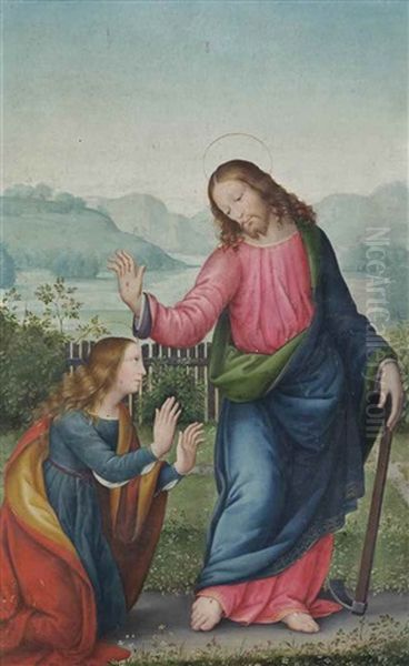 Noli Me Tangere Oil Painting by Mariotto Albertinelli