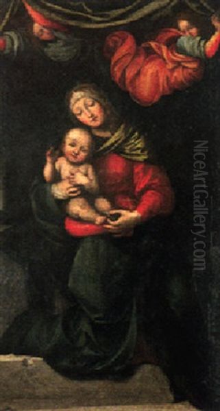 Maria Mit Dem Christuskind Oil Painting by Mariotto Albertinelli