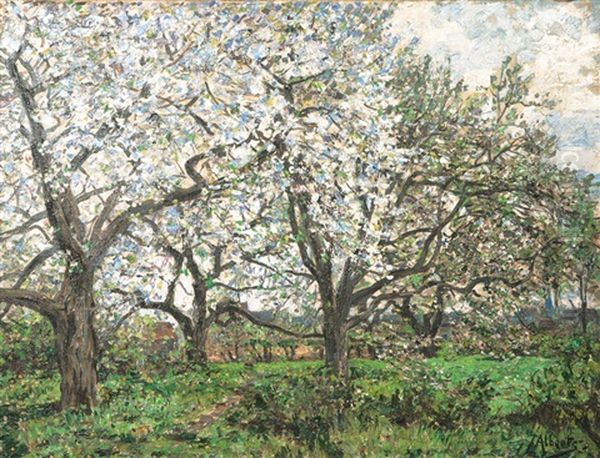 Spring In The Vierlande Oil Painting by Jacob Alberts