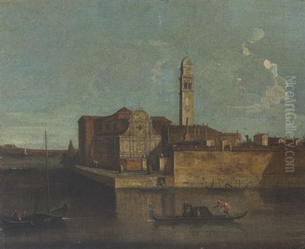 L'isola Di San Clemente, Venezia Oil Painting by Francesco Albotti