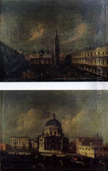 Vue De San Giorgio Maggiore Oil Painting by Francesco Albotti