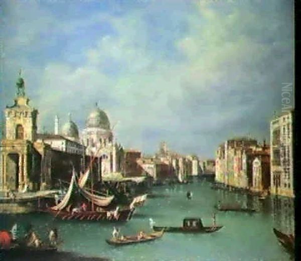 The Entrance To The Grand Canal, Venice Oil Painting by Francesco Albotti