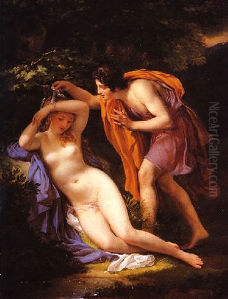 La Nymphe Liberee Oil Painting by Joseph Albrier