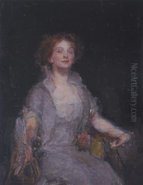 The Actress (elise Schuyler) Oil Painting by Gertrude Partington Albright