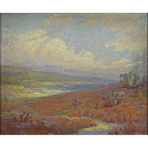 The Coast Of Santa Monica, California (+ Grand Canyon; 2 Works) by Henry James Albright