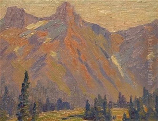 Goat Mountain, Paradise Valley, California Oil Painting by Herman Oliver Albright