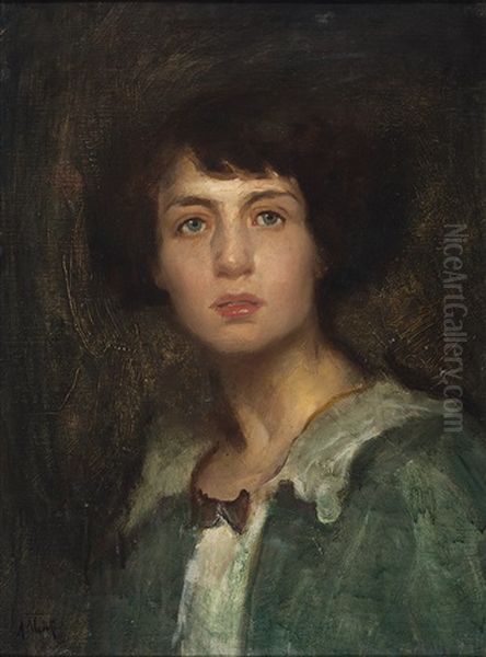 Bildnis Einer Jungen Frau Oil Painting by Ambrogio Antonio Alciati