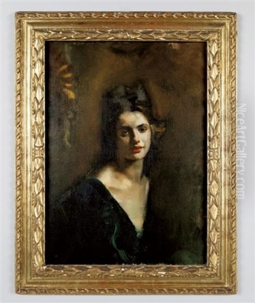 Ritratto Di Giovane Donna Oil Painting by Ambrogio Antonio Alciati