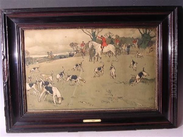 The Bluemarket Races (+ 6 Others; 7 Works) Oil Painting by Cecil Charles Windsor Aldin