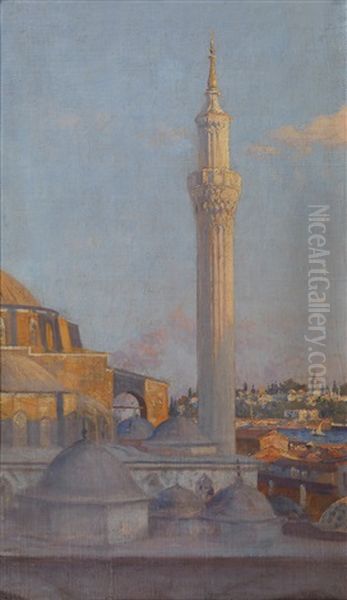 Hagia Sophia, Constantinople Oil Painting by Nikolaos Alektoridis