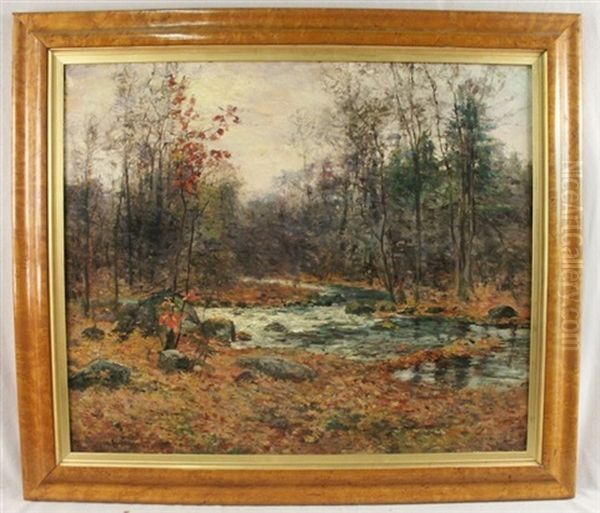 The End Of Autumn Oil Painting by Clifford Grear Alexander