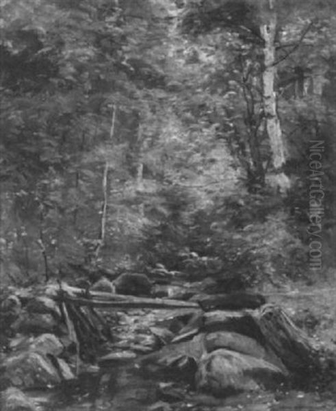 Trout Brook, Francois Nh Oil Painting by Clifford Grear Alexander