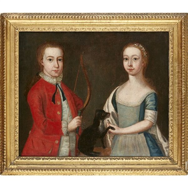 Portrait Of Alexander And Mary Bayne-meldrum Oil Painting by Cosmo Alexander