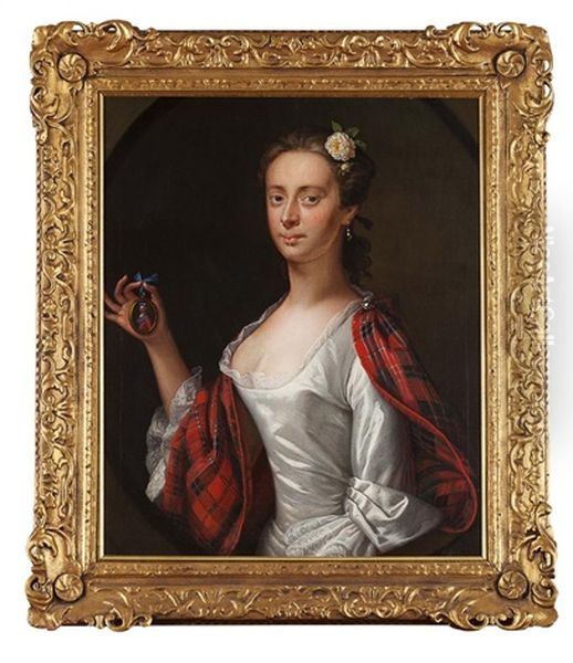 Half-length Portrait Of A Lady, Believed To Be Jenny (jean) Cameron Oil Painting by Cosmo Alexander