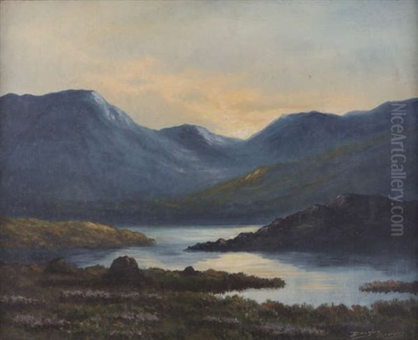 Evening, Kylemore, Connemara Oil Painting by Douglas Alexander