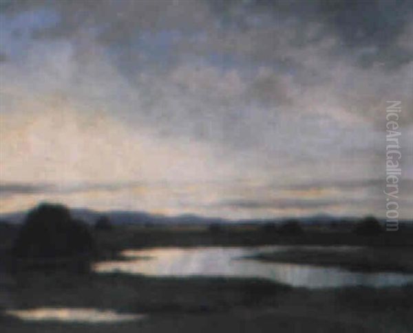 Dawn Near Oughterard, Connemara Oil Painting by Douglas Alexander