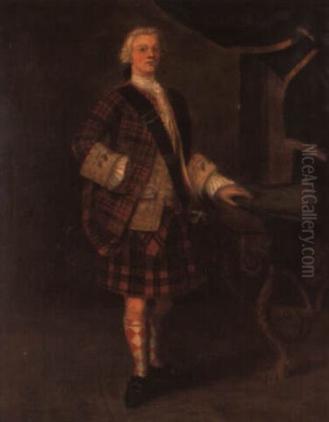 Portrait Of Lord George Murray Oil Painting by John Alexander