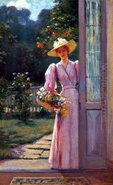 The Garden Door Oil Painting by John White Alexander