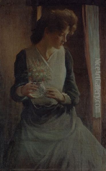 Woman Looking Right Oil Painting by John White Alexander