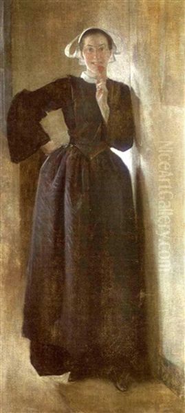 Josephine, The Breton Maid Oil Painting by John White Alexander