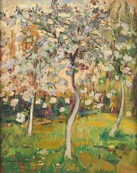 Jardin Oil Painting by Fernand Allard L'Olivier