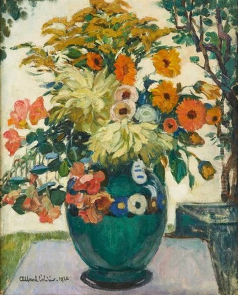 Vase Fleuri Oil Painting by Fernand Allard L'Olivier